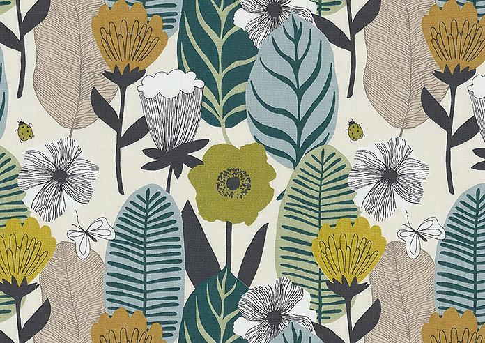 Blooma, Spruce - Twist&Fit Roman Blind - Image 7